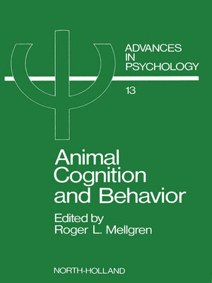 cover image of Animal Cognition and Behavior